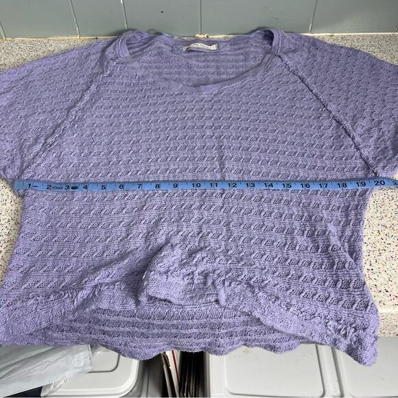 We The Free Thien's Hacci Sweater Long Sleeve Top Periwinkle Purple Women’s L - Picture 7 of 9